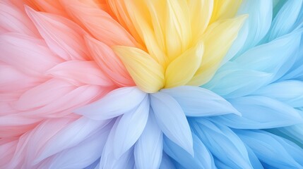 Obraz premium Abstract colorful flower petals design, vibrant background, art