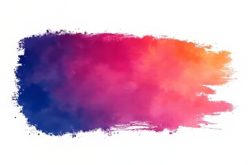 Obraz premium Vibrant Watercolor Paint Stroke Gradient Design
