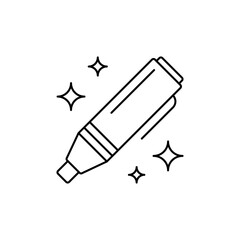 Mechanical Eraser Icon Outline vector.