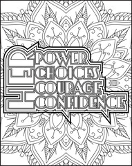 Women's Day Quote Coloring Page for Adults. Women's Day Coloring Page for Women