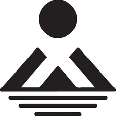 minimalist mountain logo