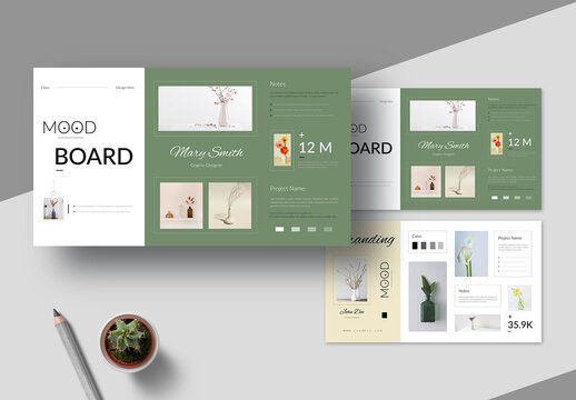 Creative Mood Board Template Layout