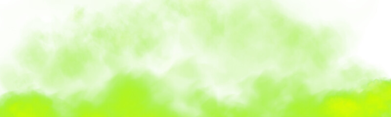 Bright Green Smoke Cloud Illustration. Fantastic green smoke. Magic smoke. Smog cloud on podium or stage. Fog vapor over ground or water surface, magic haze. Magic smoke, magic fog, green steam. PNG. © Orange Sky