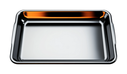 Baking tray preparation kitchen indoor top view isolated on transparent background