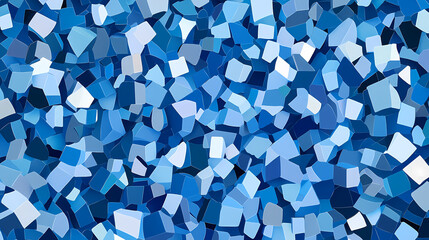 Abstract Blue Blocks Pattern
