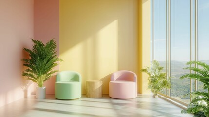 Colorful workspace filled with plants and cozy seating inviting individuals to engage in burnout prevention workshops developing stress management skills and self-care practices.