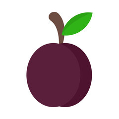 Plum flat icon