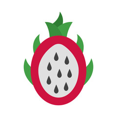Dragon fruit flat icon