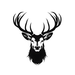 Fototapeta premium deer head silhouette