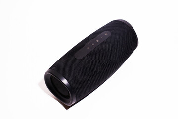 Bluetooth speakers. Wireless speaker isolated on white background with clipping path. Studio shot....