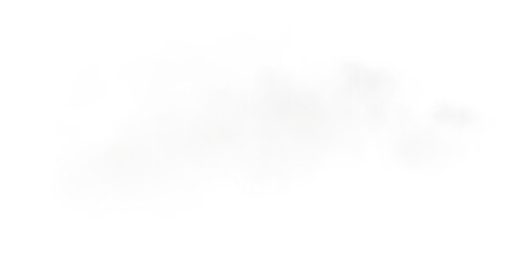 Bright White Smoke Cloud Illustration. Fantastic white smoke. Magic smoke. Smog cloud on podium or stage. Fog vapor over ground or water surface, magic haze. Magic smoke, magic fog, white steam. PNG.