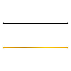 Fototapeta premium Black and gold divider lines