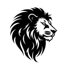 Fototapeta premium lion head silhouette