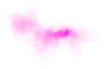 Bright Pink Smoke Cloud Illustration. Fantastic pink smoke. Magic smoke. Smog cloud on podium or stage. Fog vapor over ground or water surface, magic haze. Magic smoke, magic fog, pink steam. PNG.