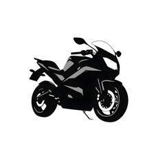 Obraz premium a motorcycle silhouette