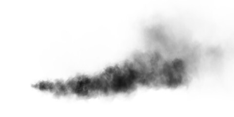 Bright black Smoke Cloud Illustration. Fantastic black smoke. Magic smoke. Smog cloud on podium or stage. Fog vapor over ground or water surface, magic haze. Magic smoke, magic fog, black steam. PNG. 