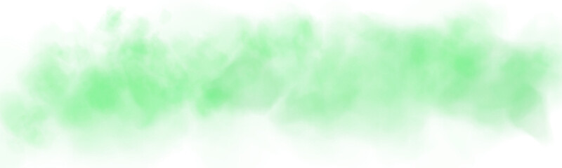 Bright Green Smoke Cloud Illustration. Fantastic green smoke. Magic smoke. Smog cloud on podium or stage. Fog vapor over ground or water surface, magic haze. Magic smoke, magic fog, green steam. PNG.