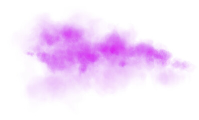 Bright Purple Smoke Cloud Illustration. Fantastic purple smoke. Magic smoke. Smog cloud on podium or stage. Fog vapor over ground or water surface, magic haze. Magic smoke, magic fog. PNG.