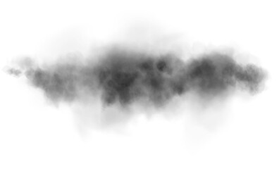 Bright black Smoke Cloud Illustration. Fantastic black smoke. Magic smoke. Smog cloud on podium or stage. Fog vapor over ground or water surface, magic haze. Magic smoke, magic fog, black steam. PNG. 