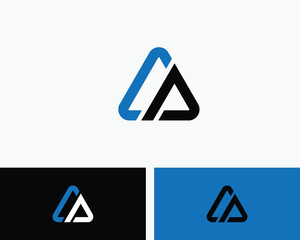 CA Flat Logo Design Template 