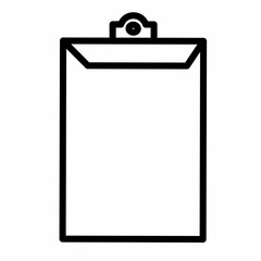 clipboard with blank paper