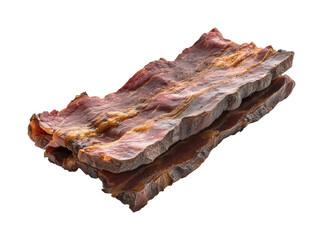 Savory beef jerky snack kitchen food isolated on transparent background