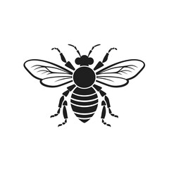 Obraz premium bee silhouette