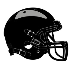 Fototapeta premium a football helmet silhouette