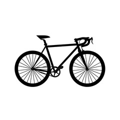 Fototapeta premium a bike silhouette