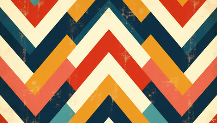 Obraz premium Retro Revival Chevron Dream