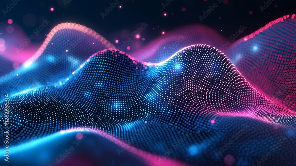 Poster a vivid 3d polygonal image illustrating the advanced network of cloud computing and blockchain techn