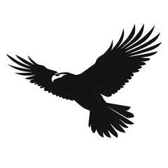 Naklejka premium eagle flying silhouette