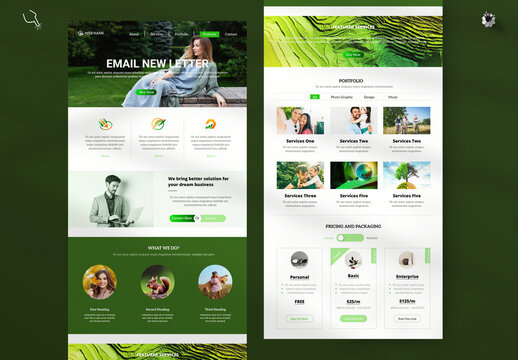 Website Landing Page Design Template