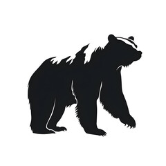 Fototapeta premium a polar bear silhouette