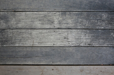 Naklejka premium Old wooden wall texture for background. Wood plank panel horizontal pattern.
