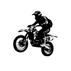 dirt bike silhouette