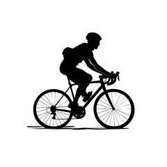 Fototapeta premium biking silhouette