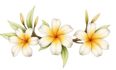 Beautiful white and yellow flowers