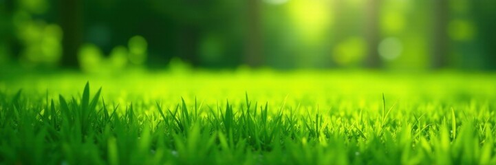 Lush green grass, vibrant texture, sunlight dappled , backdrop, image