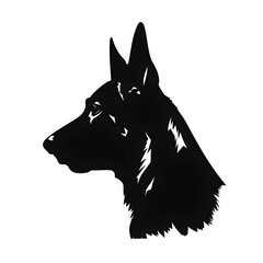 german shepherd silhouette