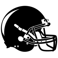 Fototapeta premium a football helmet silhouette