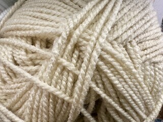 multi-colored skeins of yarn for knitting