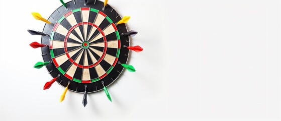 Professional Darts Poster with Copy Space Background