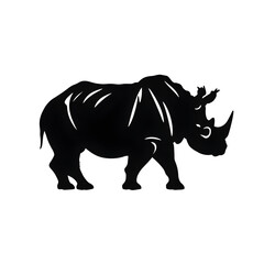 Obraz premium rhino silhouette