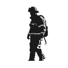 fireman silhouette