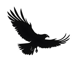 Obraz premium flying eagle silhouette