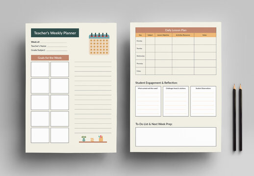 Happy Planner Teacher Template
