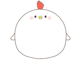 かわいいニワトリのフレーム