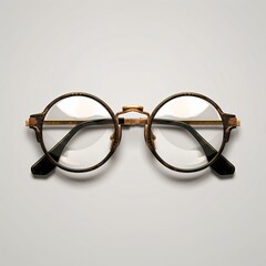 Elegant Vintage Glasses on White Background