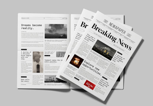 Newspaper Template for Print and Digital